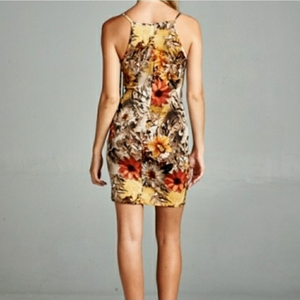 Floral Fringe Body Dress